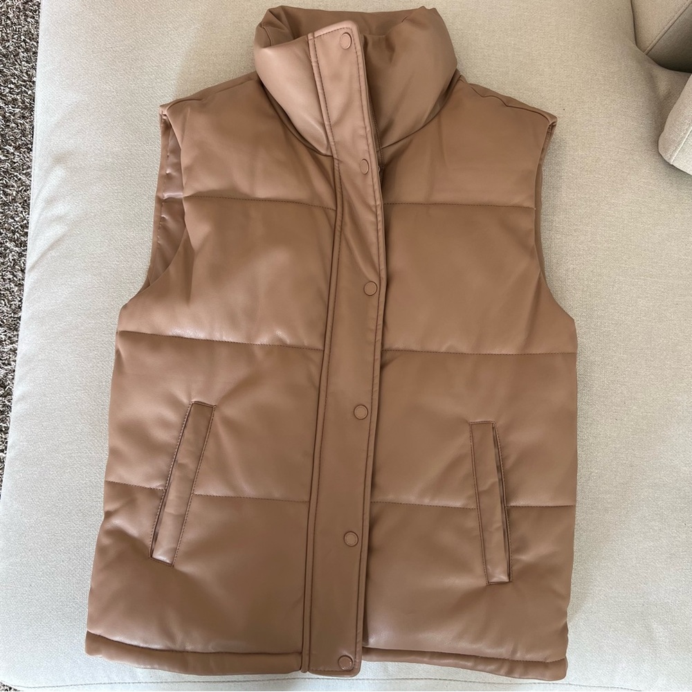 Abercrombie Vegan Leather Vest